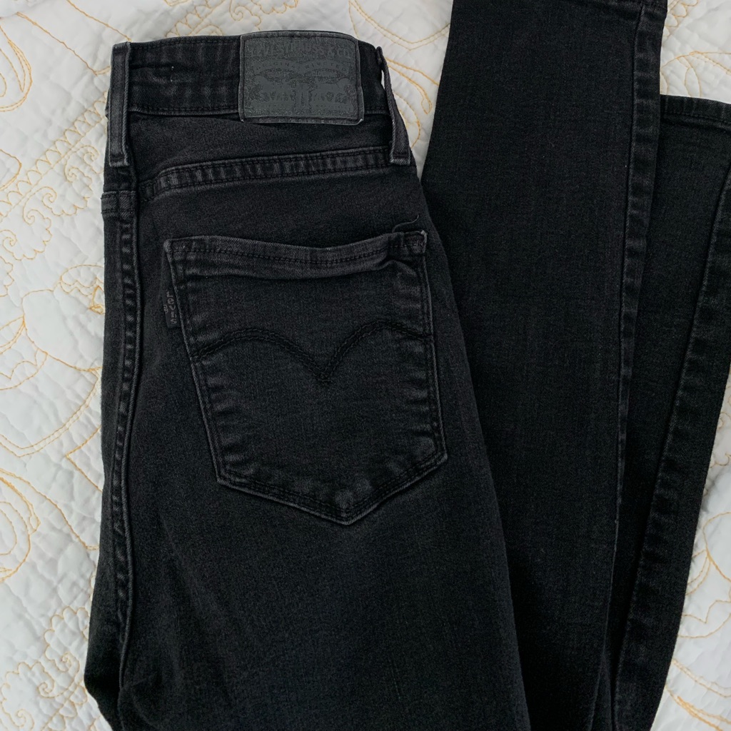 Black Levis 727 Skinny Size 26